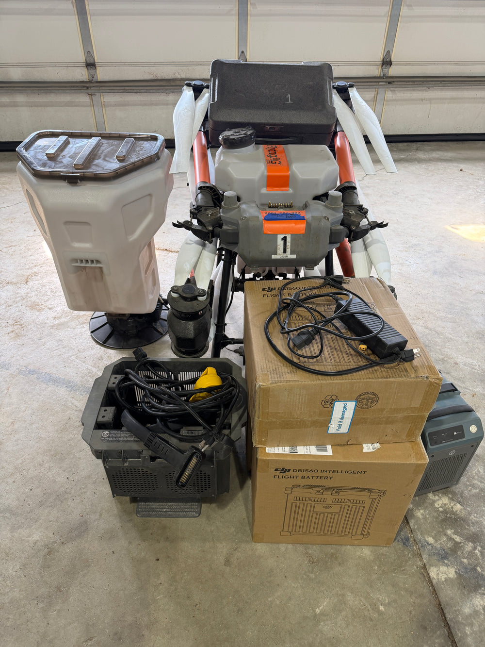 Used DJI T50 Spray and Spread Drone Kit - Stock #15RB